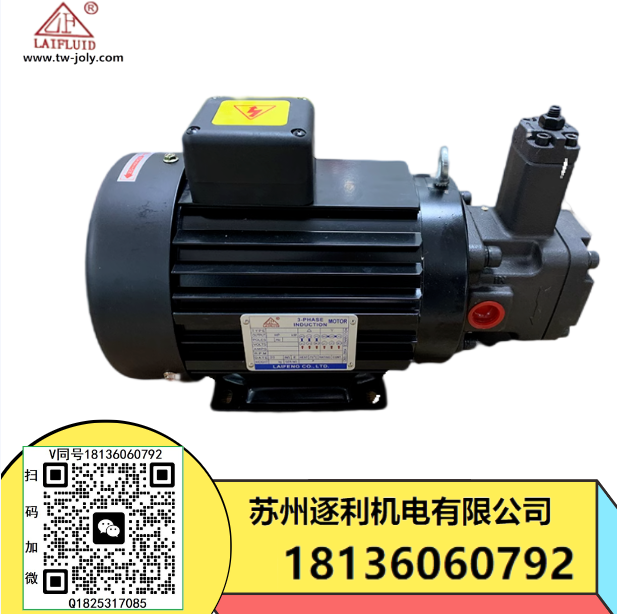 LAIFLUID三相異步電動(dòng)機(jī)全銅380V電機(jī)馬達(dá)液壓油泵變量葉片泵VP20 30 7S